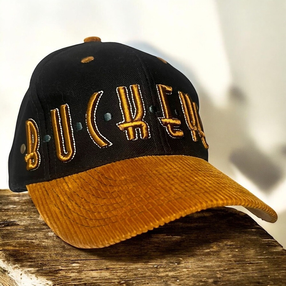 Vintage 90s Ohio State Buckeyes Top of the World Corduroy Brim SnapBack Cap Hat